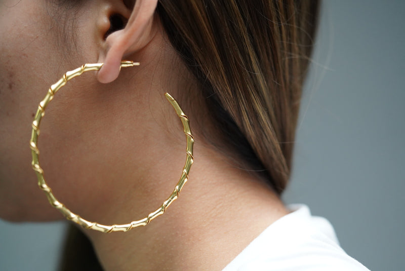 Twisted Oversized Hoop Earrings