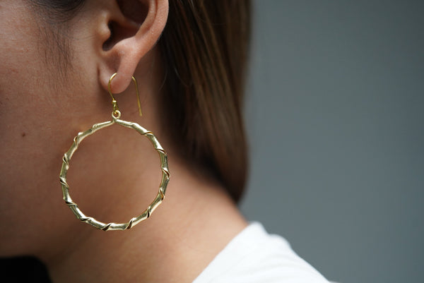 Twisted Circular Earrings