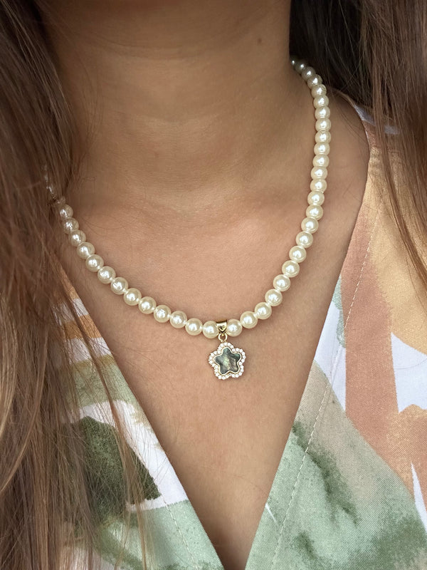 Cosmic flower necklace