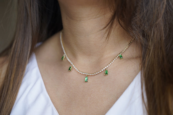 Stella Green Stone Necklace