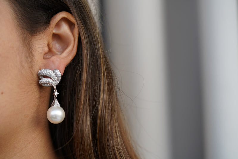 Sea Shell Pearl Earrings