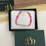 Rainbow Kids Name Bracelet