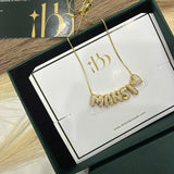 Mini Bubble Initial Name Necklace  (Bestseller)
