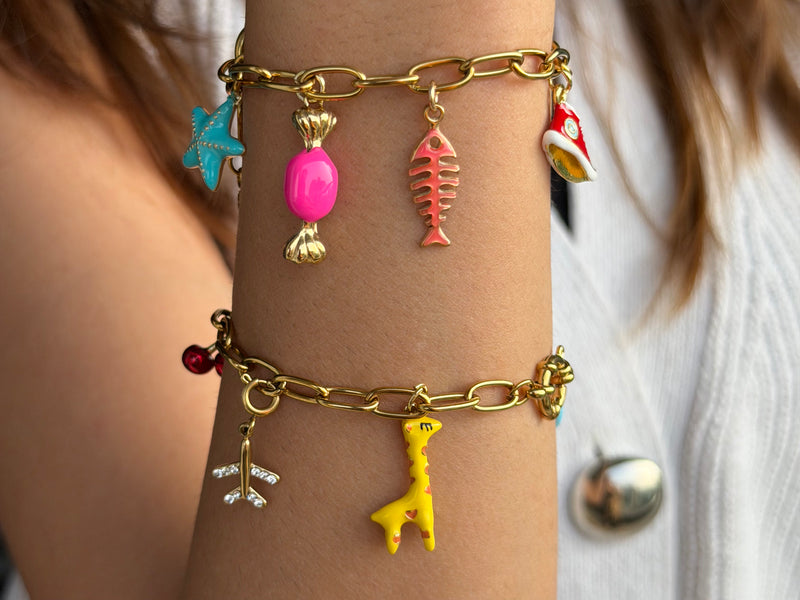 Create your own colourful charm bracelet