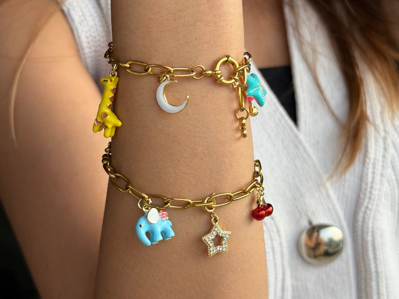 Create your own colourful charm bracelet