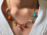 Create your own colourful charm necklace