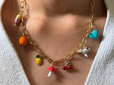 Create your own colourful charm necklace