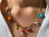 Create your own colourful charm necklace