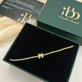 Gold Pop Initial Bracelet (Bestseller)
