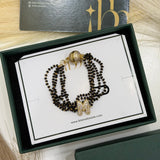 Mangalsutra Studded Initial Magnetic Bracelet
