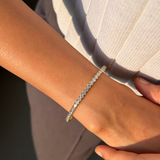 Stretch Sparkle Tennis Bracelet - Gold