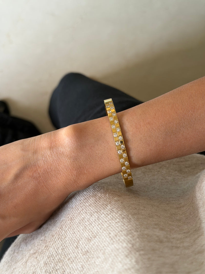 Checker Glow Bangle
