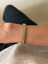 Cuban Halo Tennis Bracelet