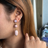 Vintage Glaze Tiered Drop Earrings