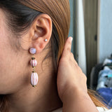 Vintage Glaze Tiered Drop Earrings