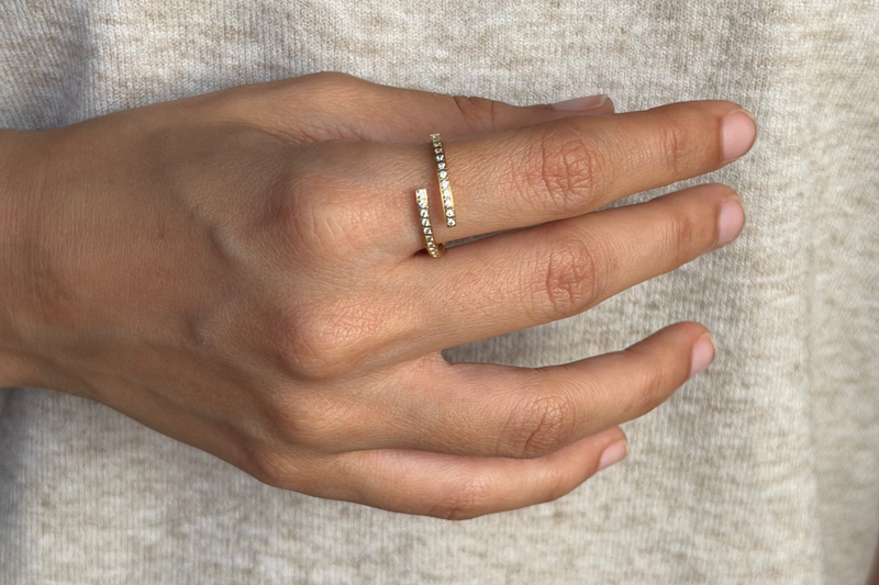Parellel Pave Ring