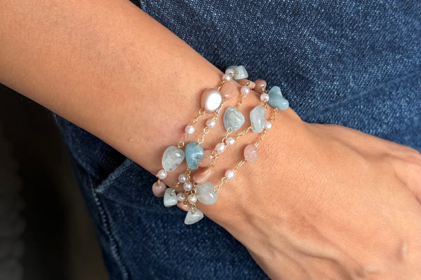 Ocean Petal Magnetic Bracelet