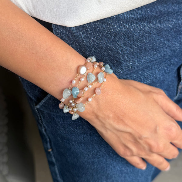 Ocean Petal Magnetic Bracelet
