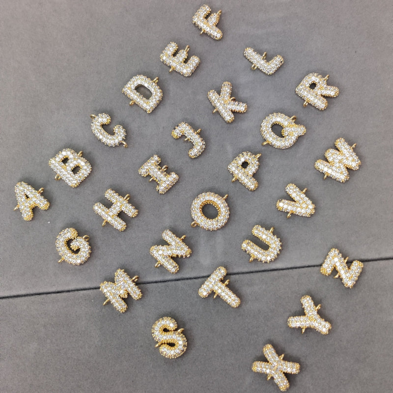 Bubble Initial Link Bracelet