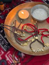 Adjustable Cord Name Rakhi Bracelet