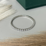 Stretch Sparkle Tennis Bracelet - Silver