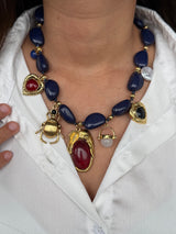Blue Dynasty Charm Necklace