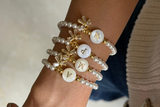 Initial Bow bracelet