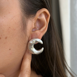 Silver Moon Studs