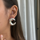 Silver Moon Studs