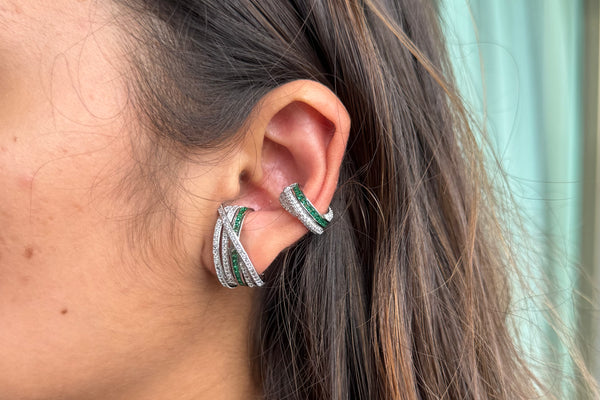 Green Luna Luxe Earcuffs
