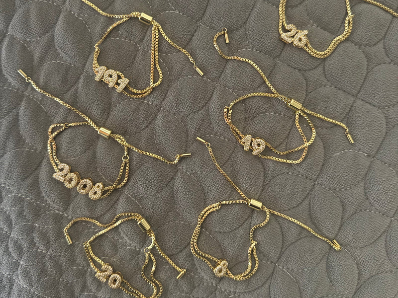 Mini Bubble Numeric Bracelet (Bestseller)