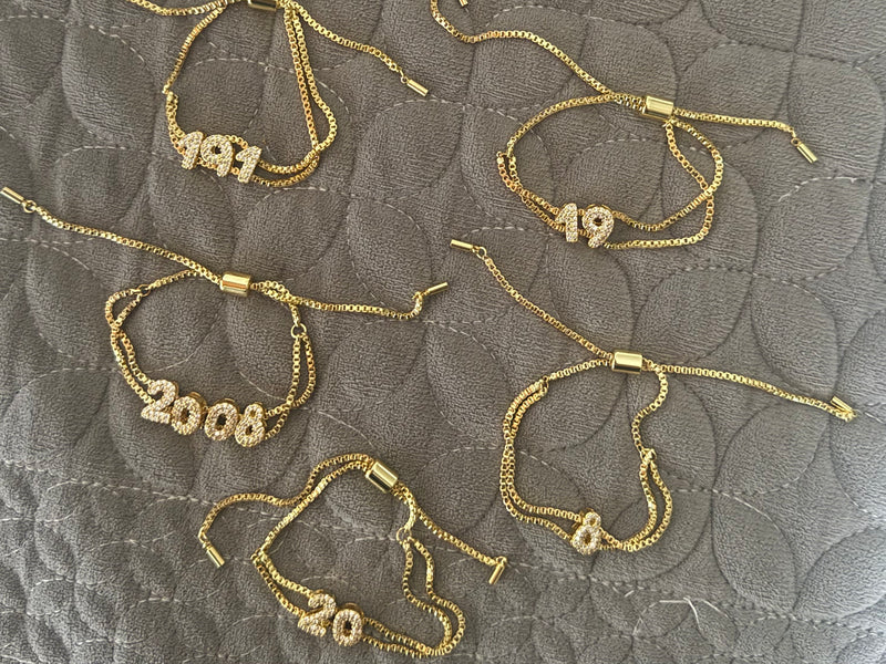 Mini Bubble Numeric Bracelet (Bestseller)