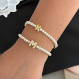 Kids Personalized Pearl Initial Bracelet