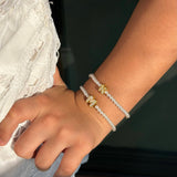 Kids Personalized Pearl Initial Bracelet