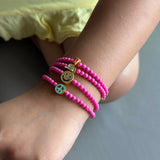 Kids Pink Pop Charm Bracelet