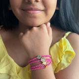 Kids Pink Pop Charm Bracelet