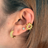 Sunflower Glow Earcuff