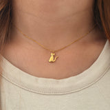 Lucky Cat Charm Necklace