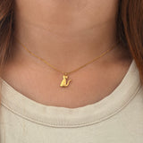 Lucky Cat Charm Necklace