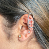 Silver Sculpt Earcuff