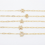 Bubble Initial Link Bracelet