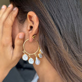 Aashi Pearl Hoops