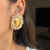 Veda Gold Pearl Studs