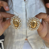 Veda Gold Pearl Studs