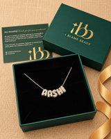 Mini Bubble Initial Name Necklace  (Bestseller)
