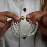 Pearl Studded Magnetic Bracelet