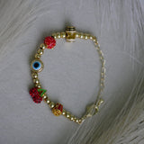 Kids Gold Pop Five Charm Bracelet