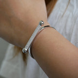 Linear Radiance Minimalist Cuff & Ring
