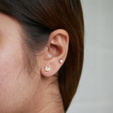 Pave Crystal Alphabet Stud Earrings