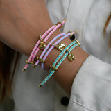 Custom Braided Cord Initial Bracelet